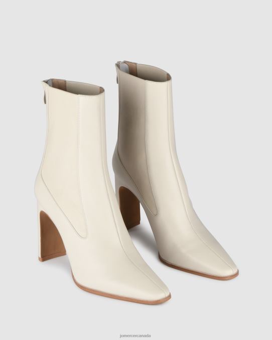 June high ankle boots Jo Mercer Off White Leather Footwear 6D6FN305