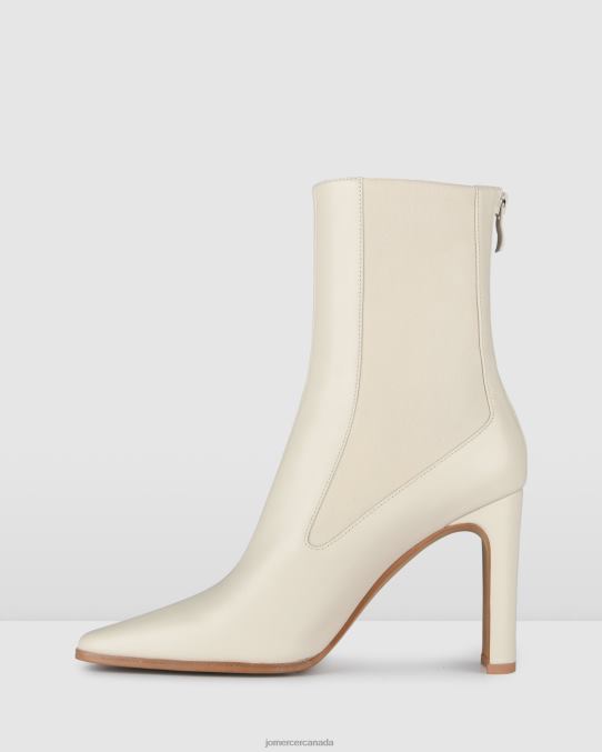June high ankle boots Jo Mercer Off White Leather Footwear 6D6FN305