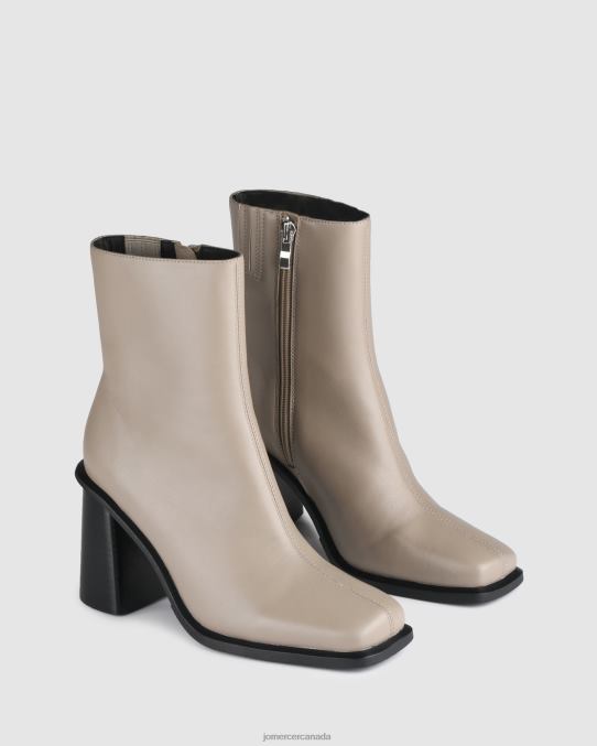 King high ankle boots Jo Mercer Taupe Leather Footwear 6D6FN304