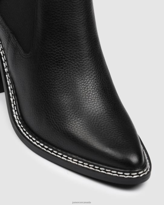 Luxe high ankle boots Jo Mercer Black Leather Footwear 6D6FN314