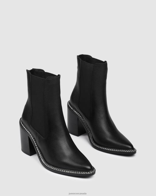 Luxe high ankle boots Jo Mercer Black Leather Footwear 6D6FN314