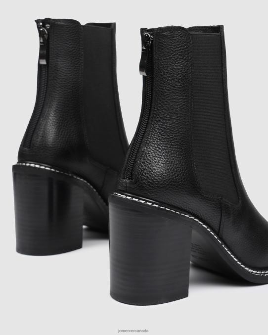Luxe high ankle boots Jo Mercer Black Leather Footwear 6D6FN314