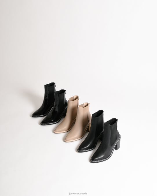 Luxe high ankle boots Jo Mercer Black Leather Footwear 6D6FN314
