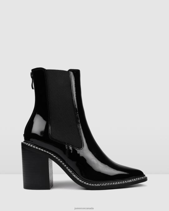 Luxe high ankle boots Jo Mercer Black Patent Footwear 6D6FN313