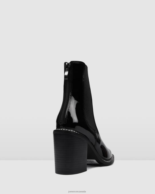 Luxe high ankle boots Jo Mercer Black Patent Footwear 6D6FN313
