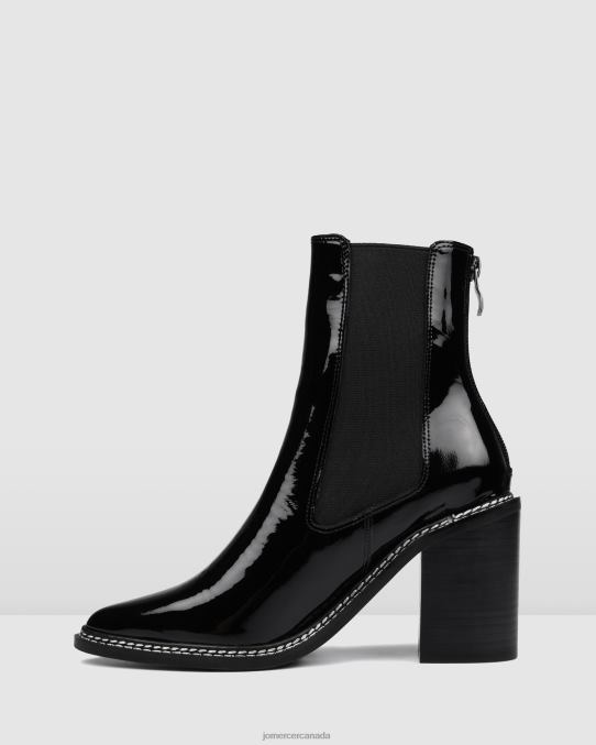 Luxe high ankle boots Jo Mercer Black Patent Footwear 6D6FN313