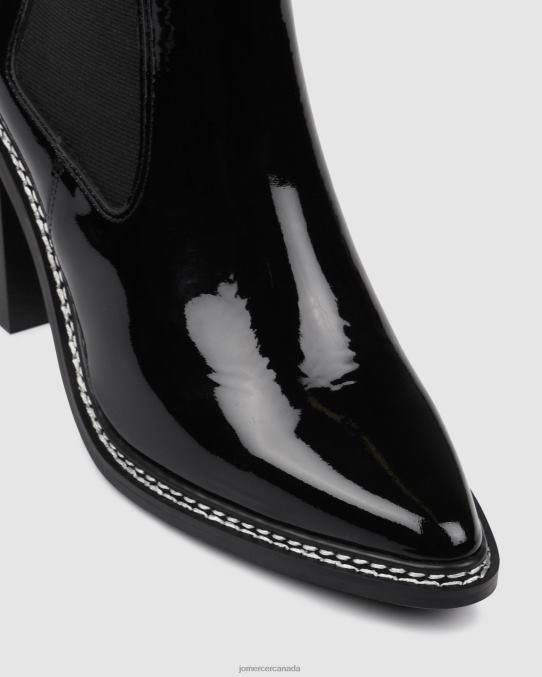 Luxe high ankle boots Jo Mercer Black Patent Footwear 6D6FN313