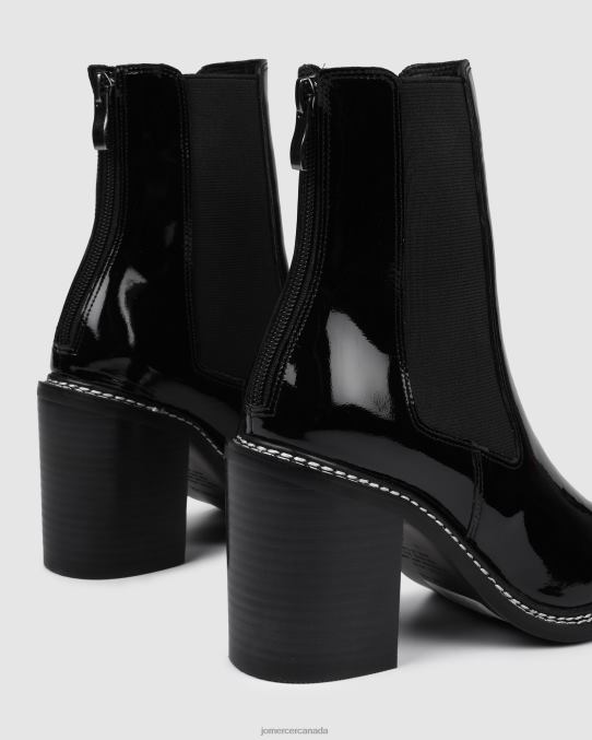 Luxe high ankle boots Jo Mercer Black Patent Footwear 6D6FN313