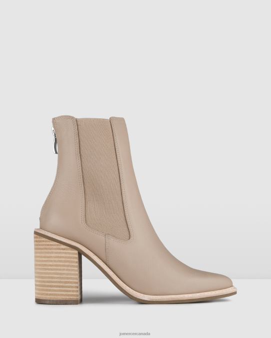 Luxe high ankle boots Jo Mercer Taupe Leather Footwear 6D6FN312