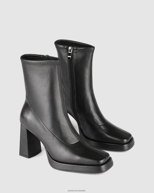 Yale high platform ankle boots Jo Mercer Black Leather Footwear 6D6FN293