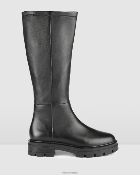 Birdie knee boots Jo Mercer Black Leather Footwear 6D6FN369