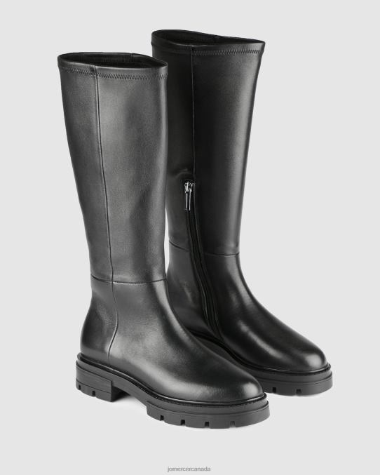 Birdie knee boots Jo Mercer Black Leather Footwear 6D6FN369