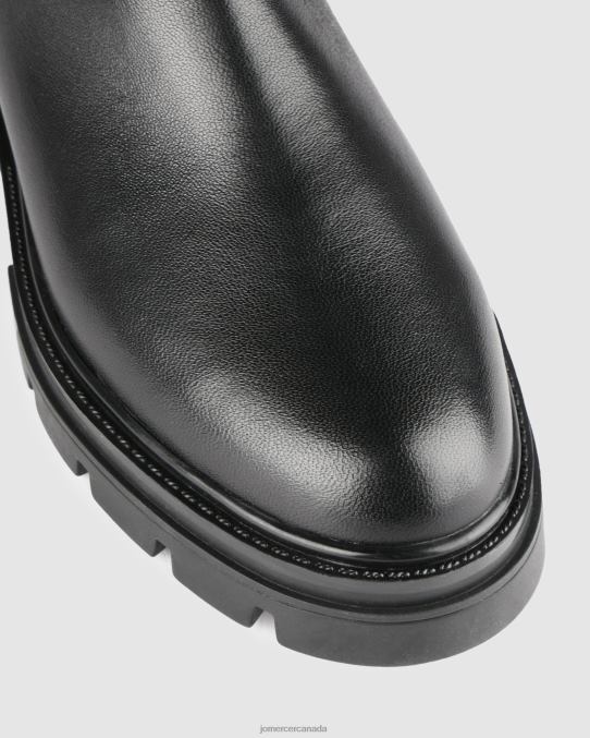Birdie knee boots Jo Mercer Black Leather Footwear 6D6FN369