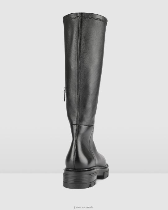 Birdie knee boots Jo Mercer Black Leather Footwear 6D6FN369