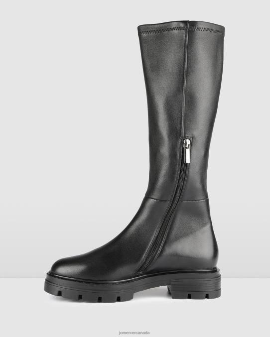 Birdie knee boots Jo Mercer Black Leather Footwear 6D6FN369