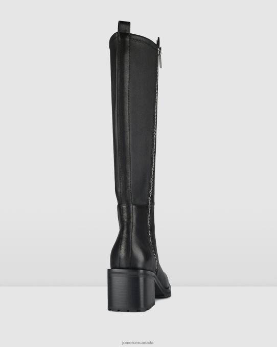 Hamilton knee boots Jo Mercer Black Leather Footwear 6D6FN391