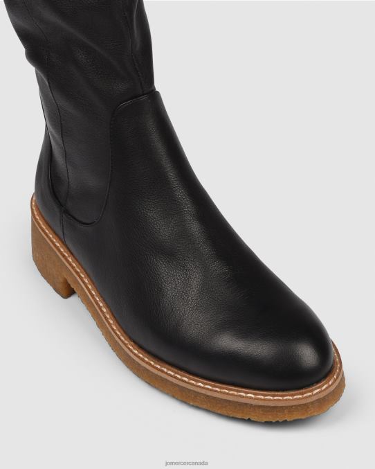 Hira knee boots Jo Mercer Black Leather Footwear 6D6FN387