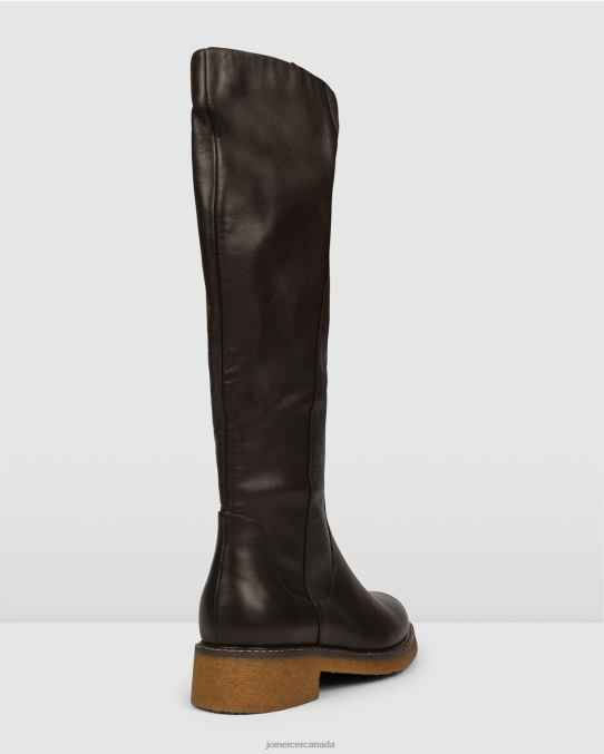 Hira knee boots Jo Mercer Dark Chocolate Leather Footwear 6D6FN386