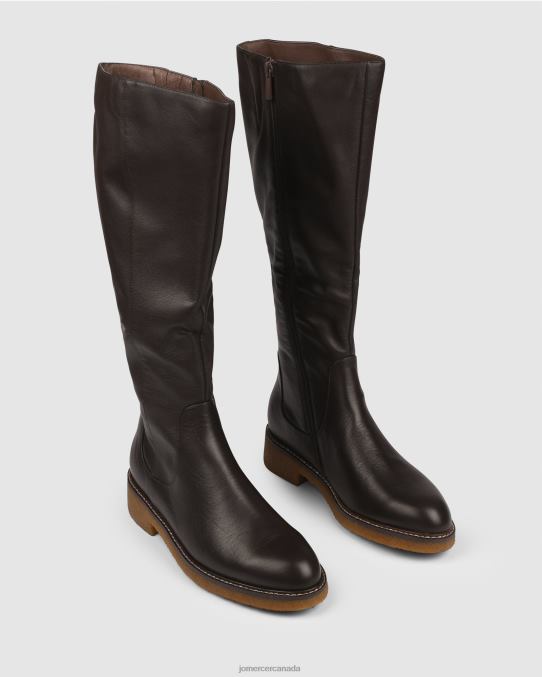 Hira knee boots Jo Mercer Dark Chocolate Leather Footwear 6D6FN386
