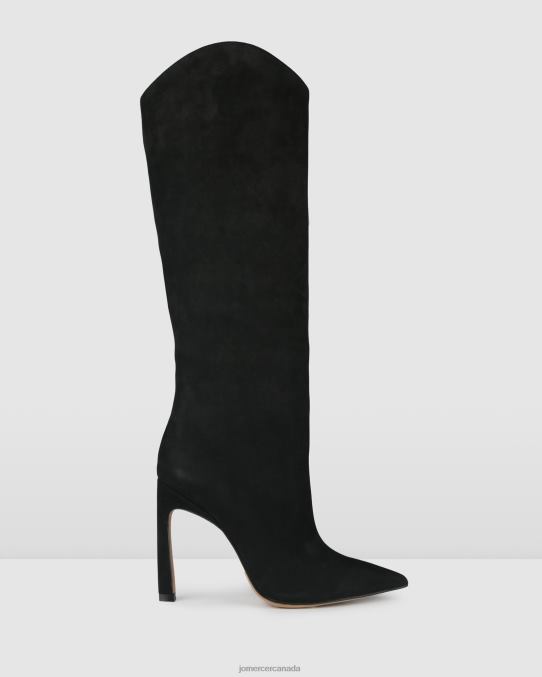Riviera knee boots Jo Mercer Black Nubuck Footwear 6D6FN379