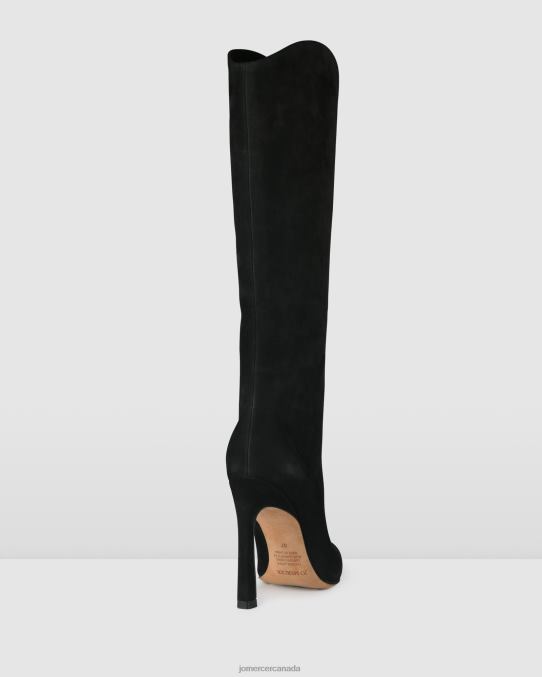 Riviera knee boots Jo Mercer Black Nubuck Footwear 6D6FN379