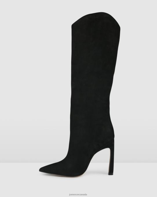 Riviera knee boots Jo Mercer Black Nubuck Footwear 6D6FN379