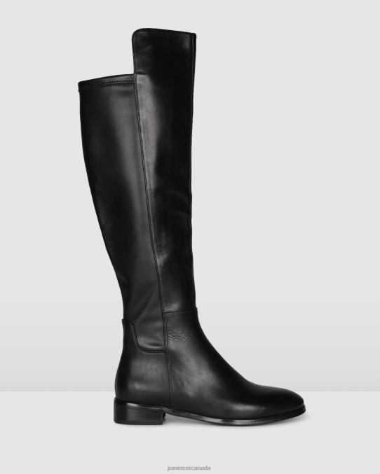Ventura flat over the knee boots Jo Mercer Black Leather Footwear 6D6FN344