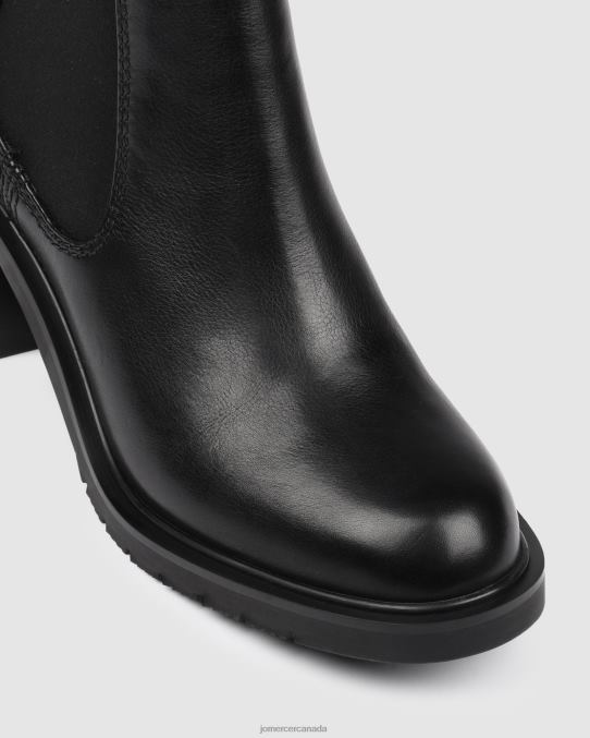 Ayla mid ankle boots Jo Mercer Black Leather Footwear 6D6FN324