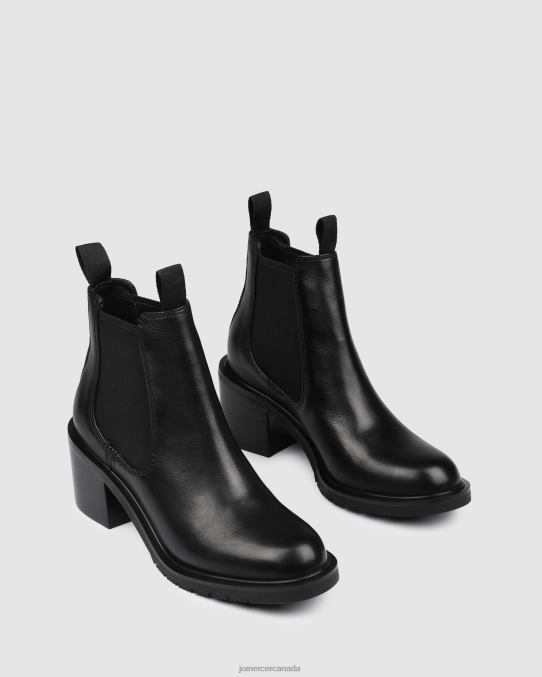 Ayla mid ankle boots Jo Mercer Black Leather Footwear 6D6FN324