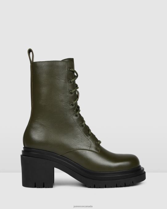Bakura mid ankle boots Jo Mercer Olive Green Leather Footwear 6D6FN365
