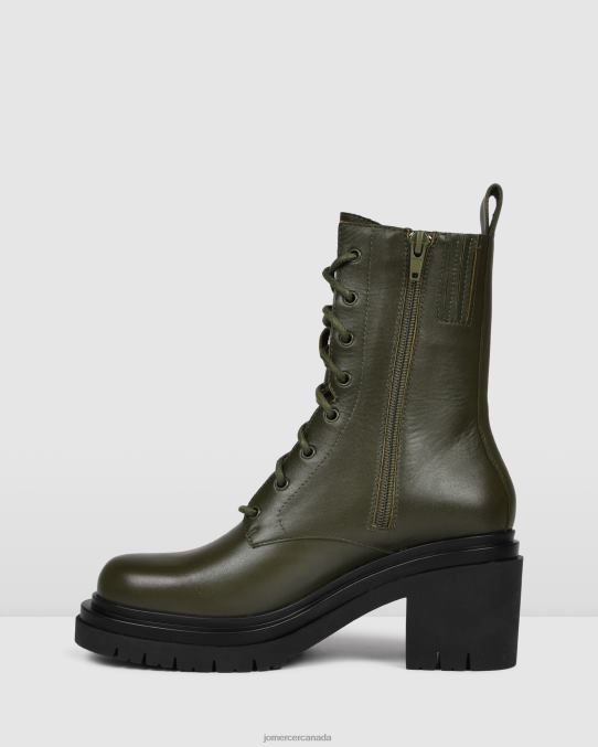 Bakura mid ankle boots Jo Mercer Olive Green Leather Footwear 6D6FN365