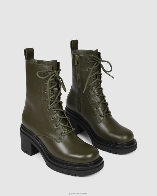 Bakura mid ankle boots Jo Mercer Olive Green Leather Footwear 6D6FN365