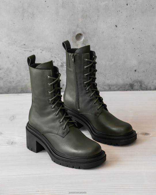 Bakura mid ankle boots Jo Mercer Olive Green Leather Footwear 6D6FN365