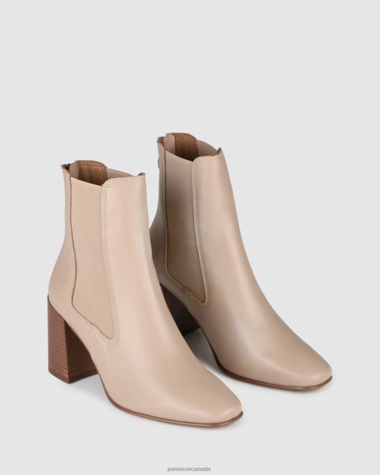 Diamond mid ankle boots Jo Mercer Beige Leather Footwear 6D6FN319