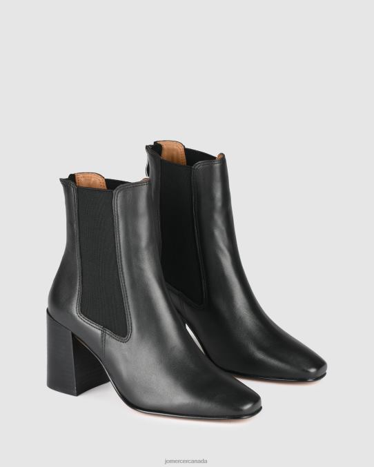 Diamond mid ankle boots Jo Mercer Black Leather Footwear 6D6FN318