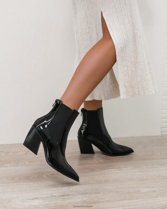 Feist mid ankle boots Jo Mercer Black Patent Footwear 6D6FN335