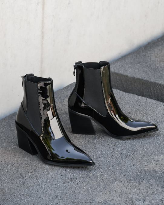 Feist mid ankle boots Jo Mercer Black Patent Footwear 6D6FN335