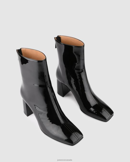 Nevada mid ankle boots Jo Mercer Black Patent Footwear 6D6FN294