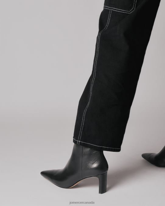 Pepper calf boots Jo Mercer Black Leather Footwear 6D6FN375