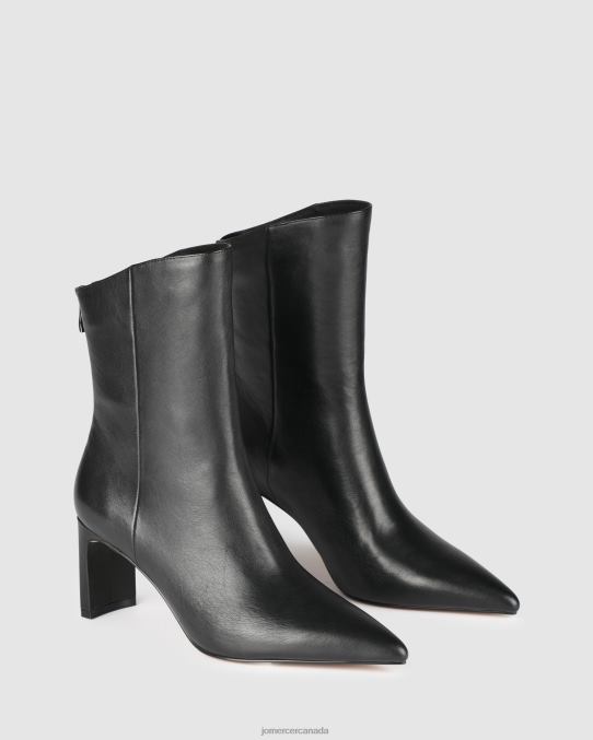 Pepper calf boots Jo Mercer Black Leather Footwear 6D6FN375