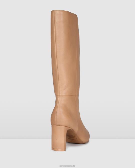 Pixie calf boots Jo Mercer Beige Leather Footwear 6D6FN381