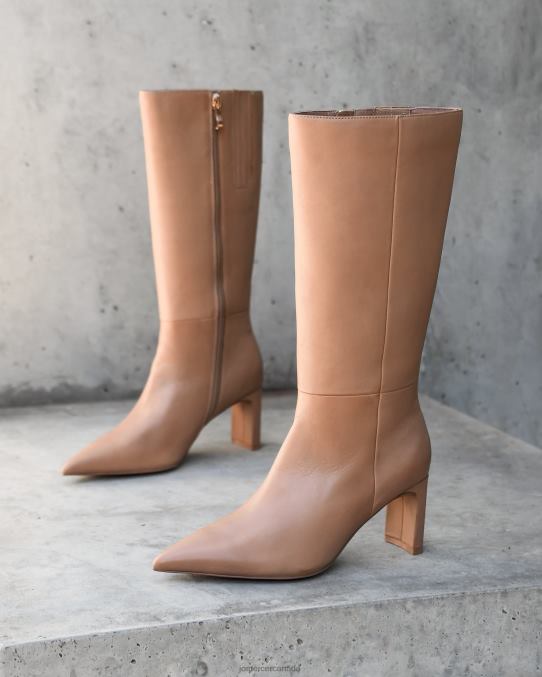 Pixie calf boots Jo Mercer Beige Leather Footwear 6D6FN381