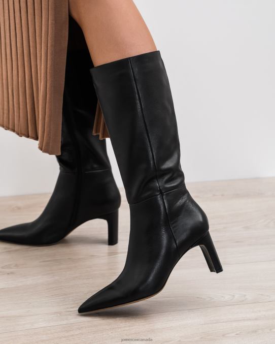Pixie calf boots Jo Mercer Black Leather Footwear 6D6FN380