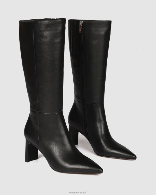 Pixie calf boots Jo Mercer Black Leather Footwear 6D6FN380