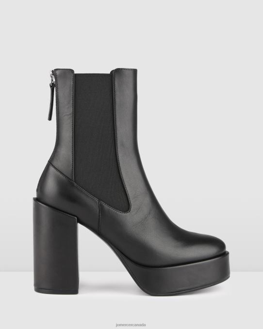 Emma high platform ankle boots Jo Mercer Black Leather Footwear 6D6FN146