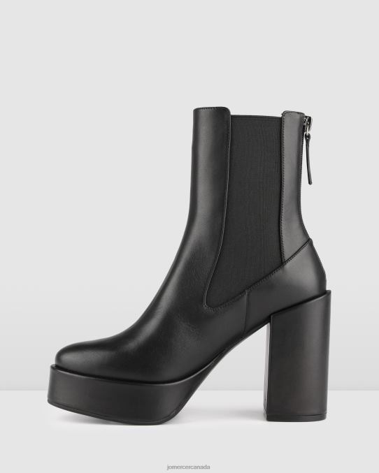 Emma high platform ankle boots Jo Mercer Black Leather Footwear 6D6FN146