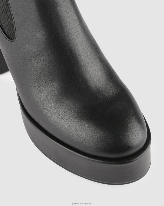 Emma high platform ankle boots Jo Mercer Black Leather Footwear 6D6FN146