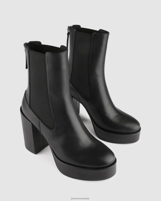 Emma high platform ankle boots Jo Mercer Black Leather Footwear 6D6FN146