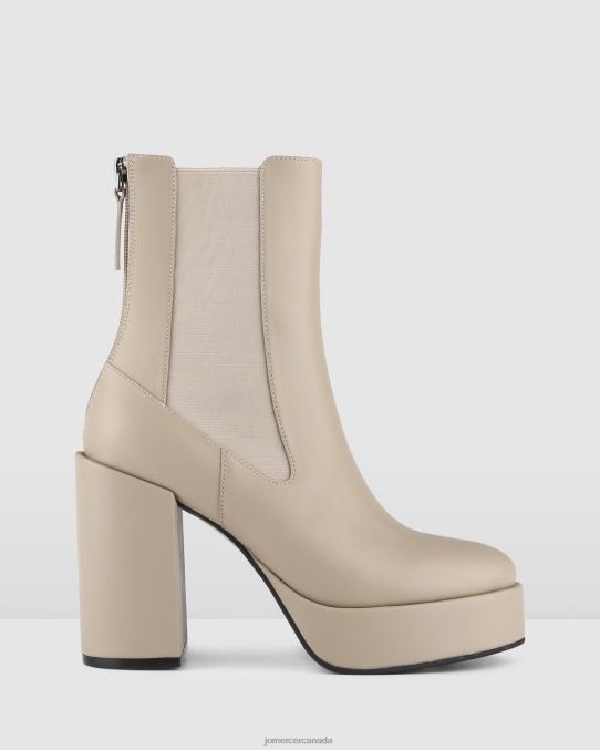 Emma high platform ankle boots Jo Mercer Taupe Leather Footwear 6D6FN147