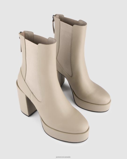 Emma high platform ankle boots Jo Mercer Taupe Leather Footwear 6D6FN147